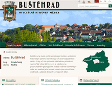 Tablet Screenshot of mestobustehrad.cz